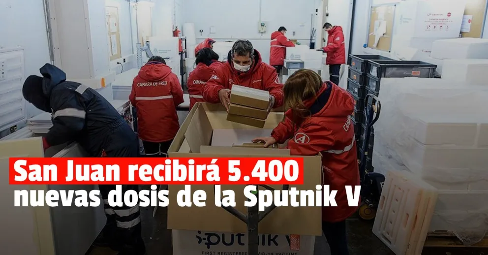 Comenzó la distribución de más vacunas Sputnik V, a la provincia le tocan 5.400
