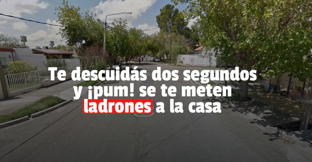 Se descuidó un segundo y dos ladrones entraron en su casa