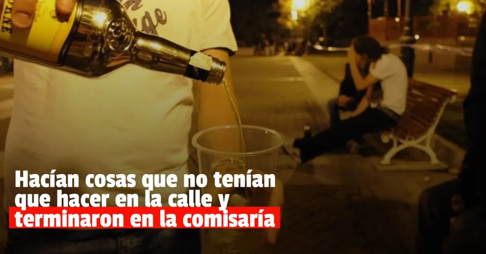 Detenidos por tomar y hacer exhibicionismo en la calle