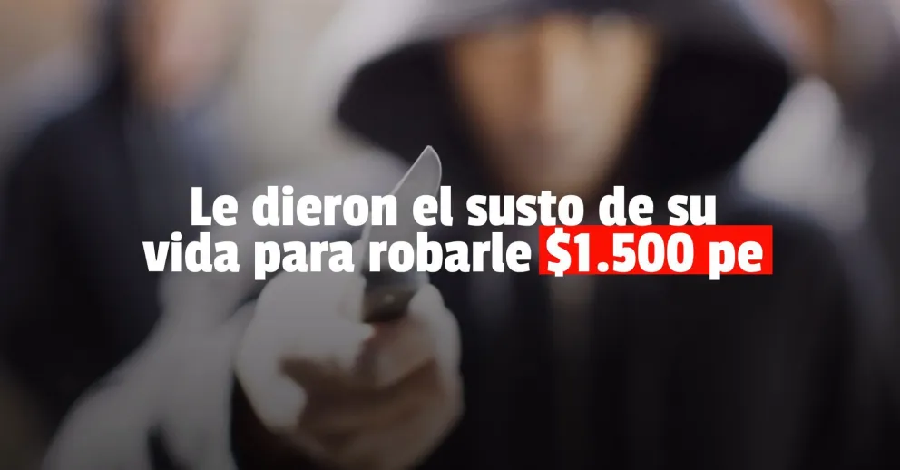 La amenazaron con un cuchillo y le robaron