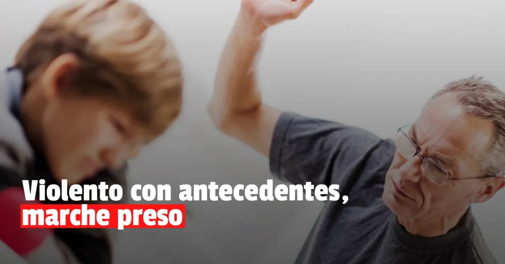 Violento detenido por golpear a su pareja y a su hijo