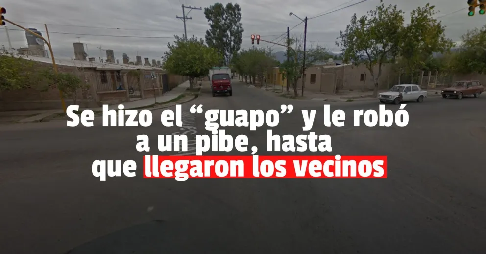 Le robó el celular a un menor y lo detuvieron los vecinos