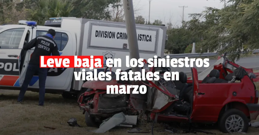 Los siniestros viales fatales en marzo se redujeron casi un 30%