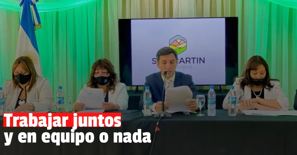 Cristian Andino emitió su discurso y puso foco en el trabajo en equipo
