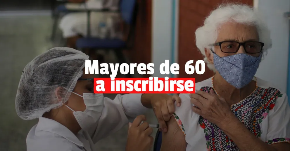Vacunación contra el Covid: ya está habilitada la inscripción para los mayores de 60