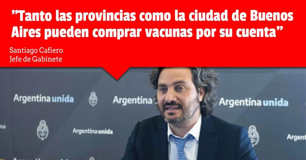 Nación dio luz verde para que provincias y privados compren vacunas contra el covid-19