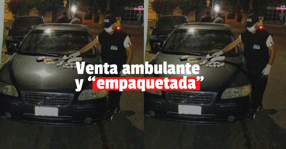 Intentó escapar de la policía y lo detuvieron con casi 100 grados de cocaína