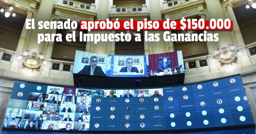 El Senado convirtió en ley los cambios en el Impuesto a las Ganancias y el Monotributo