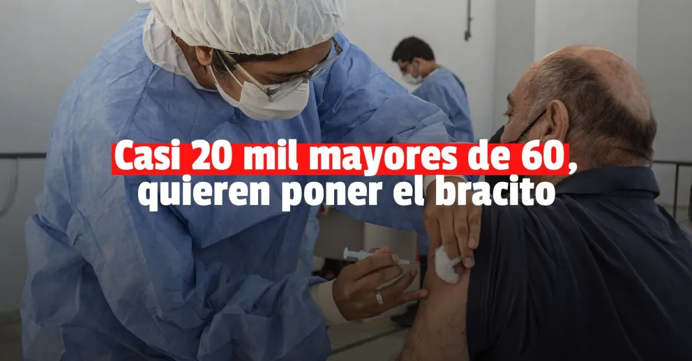 Coronavirus: casi 20 mil mayores de 60 años se anotaron el primer día para recibir la vacuna