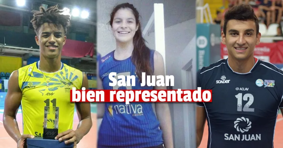 Vóley: Bruno Lima, Manuel Armoa y  Julia Ocaña son de Selección