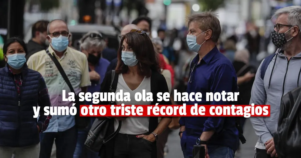 Nuevo récord de contagios: 24.130 en las últimas 24 horas