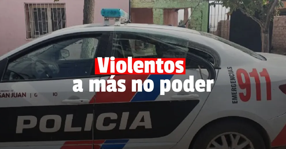 Una mujer y un menor de edad agredieron a un policía y rompieron un patrullero