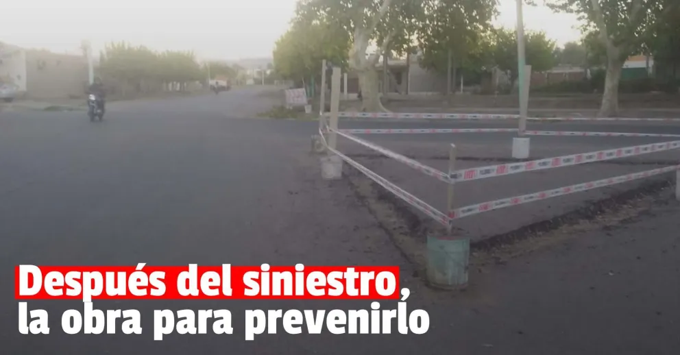 Después de un grave siniestro vial comenzaron obras en un cruce peligroso