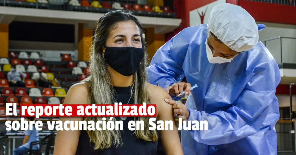 Vacunación en San Juan: ya se aplicaron en total casi 95.000 dosis
