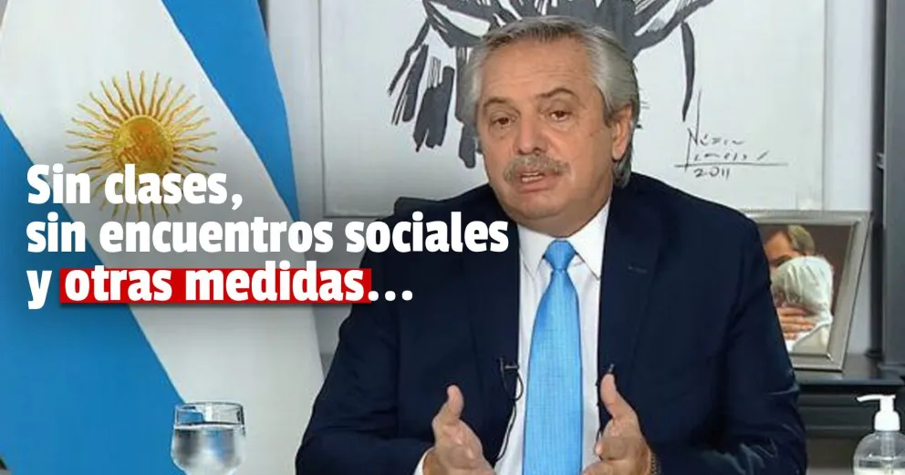 Alberto Fernández anunció las nuevas medidas frente al preocupante aumento de contagios