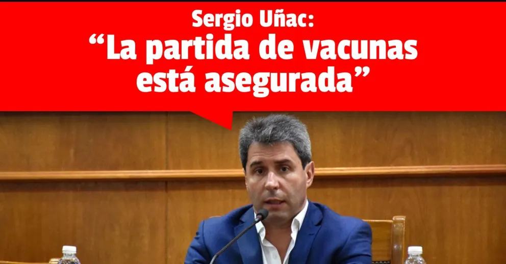 Sergio Uñac confirmó que se está trabajando en la compra de un millón y medio de vacunas