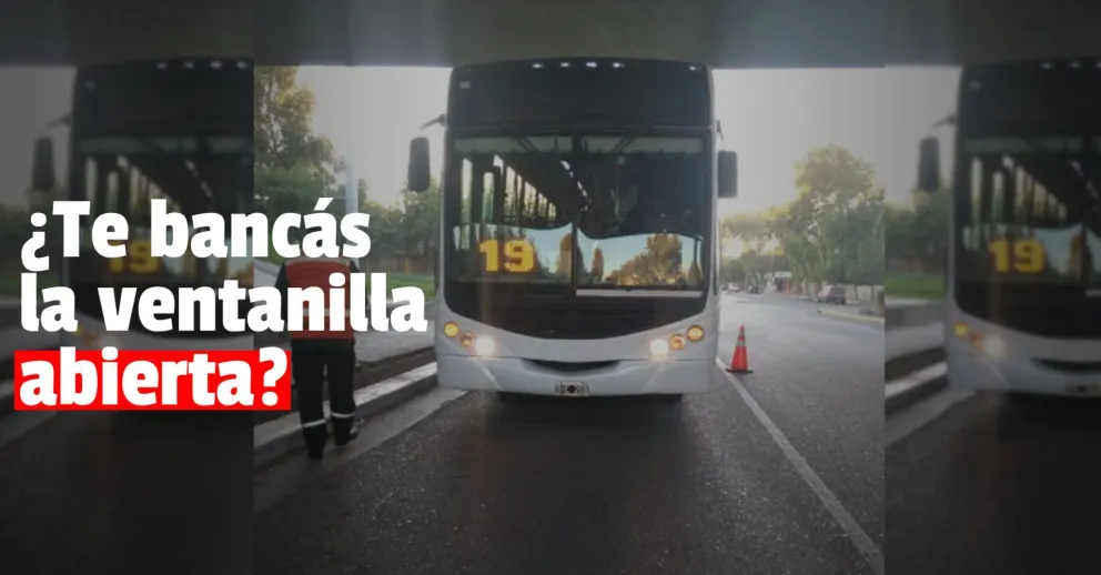 Los choferes dicen que los pasajeros cierran las ventanillas de los colectivos