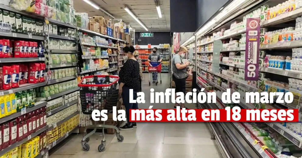 La inflación de marzo es de 4,8: alimentos y educación entre los que más subieron