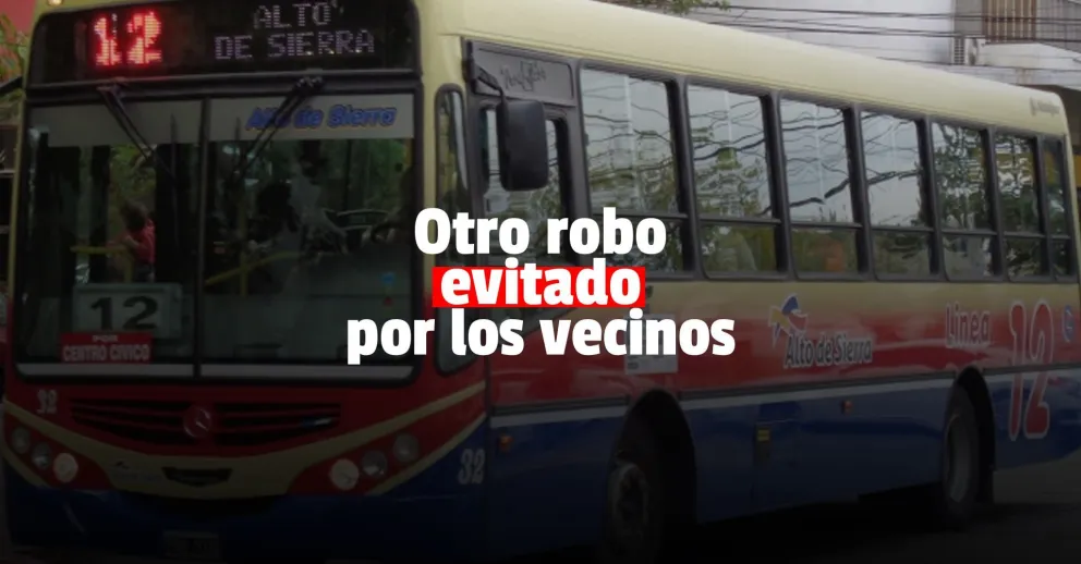 Le robó a una mujer en el colectivo y fue detenido gracias a la colaboración de los transeúntes