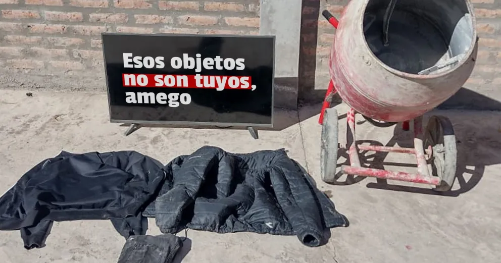 Allanaron su domicilio, insultó a los policías y terminó detenido por tener elementos robados