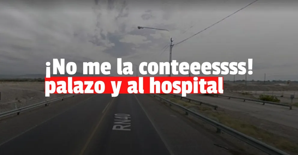 Albardón: un menor de edad terminó internado tras un siniestro vial