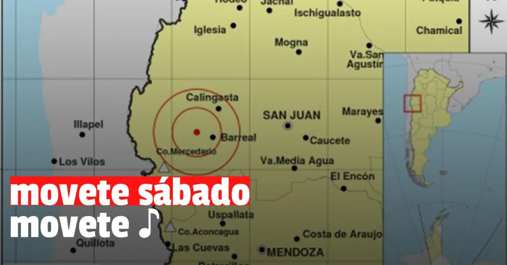 Un sismo movió la tarde del sábado