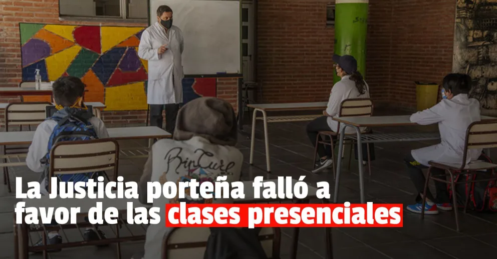 La Cámara de Apelaciones porteña falló a favor de las clases presenciales