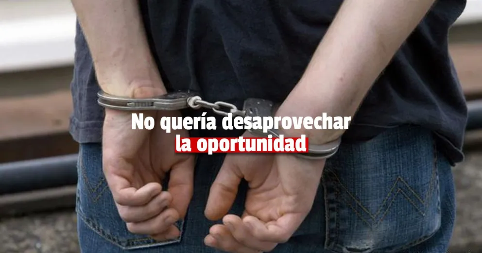 Gozaba de salidas transitorias y fue detenido robando en un local