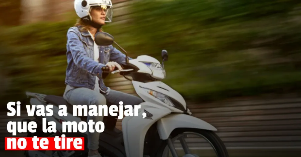 Se cayó de su moto y sufrió serias heridas