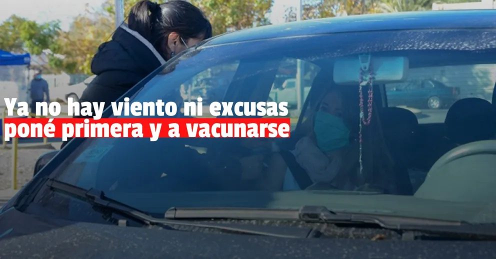 El viento cedió y se normalizó la vacunación del autovac para el turno tarde