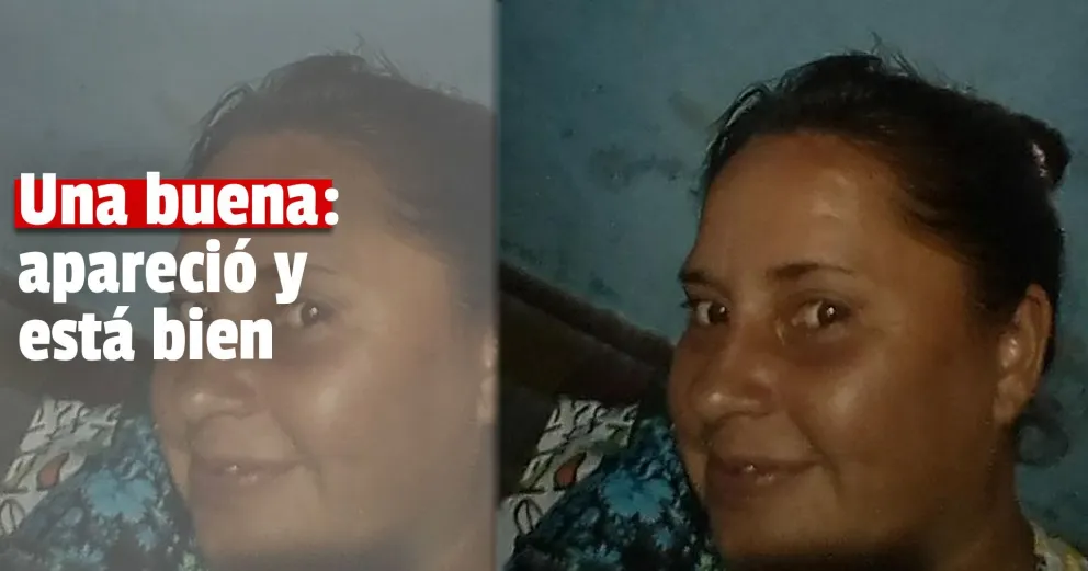 Encontraron a la mujer que estaba desaparecida