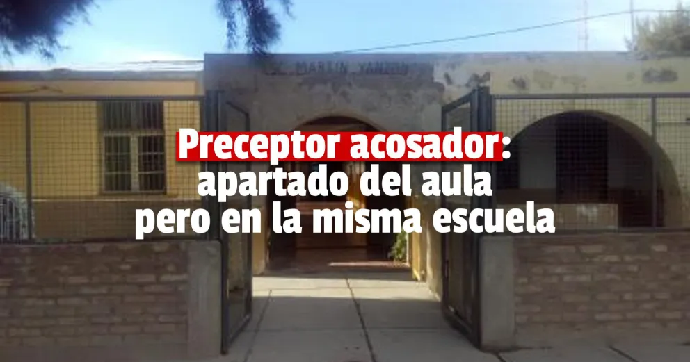 Un preceptor fue denunciado por dichos obscenos y lo apartaron del aula