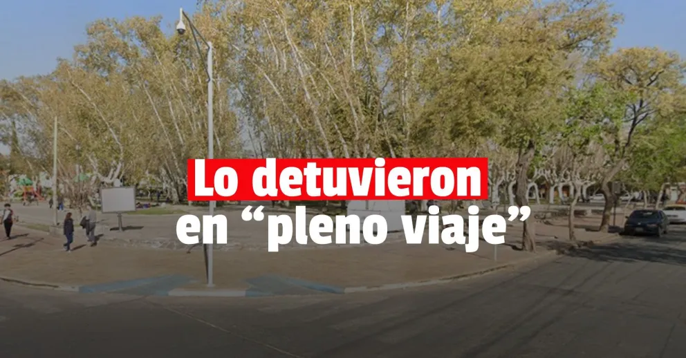 Lo atraparon drogándose en plena calle y quedó detenido