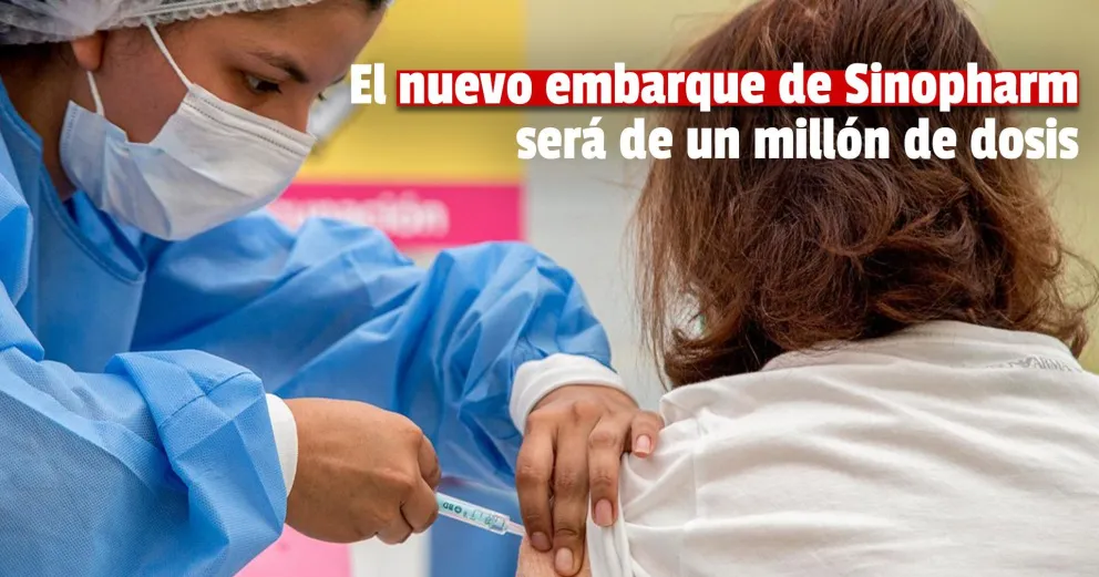 Llegarán a la Argentina un millón de vacunas Sinopharm 