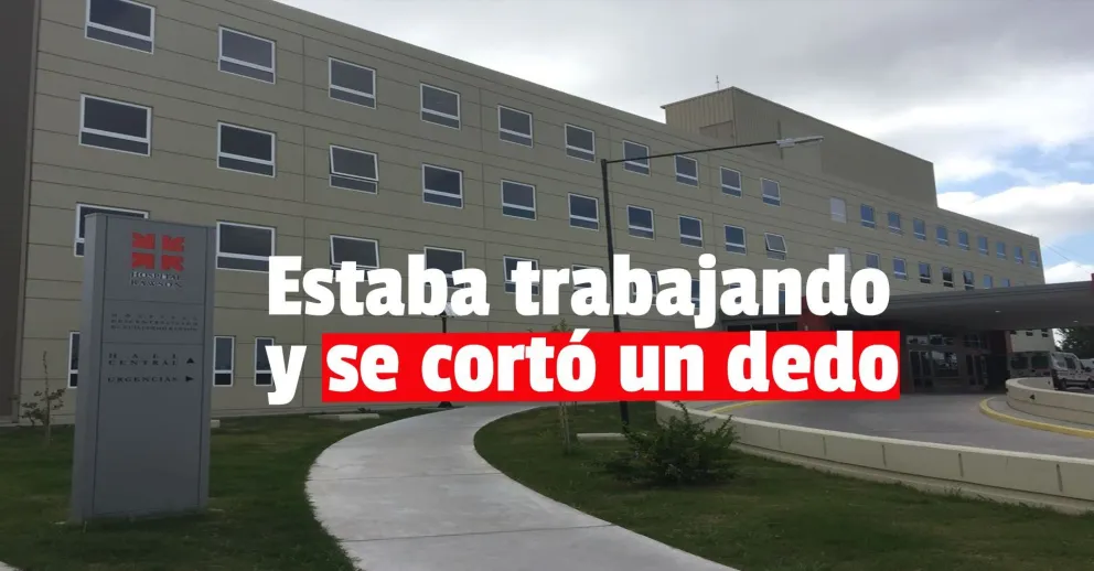 Manipulaba una bomba de agua y se cortó un dedo