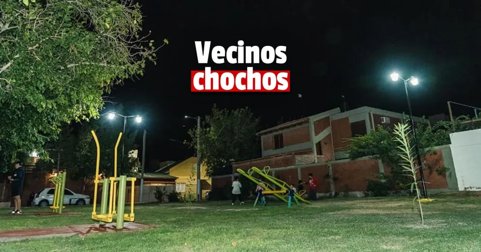 Inauguraron plaza nueva y obras de iluminación en Rivadavia