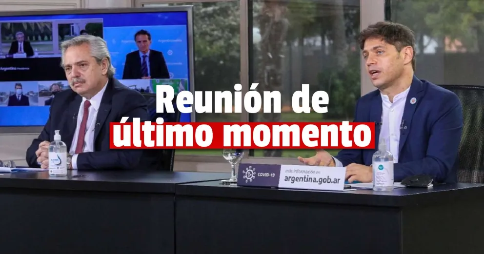 Alberto Fernández se reúne con Axel Kicillof para analizar la situación sanitaria en la provincia de Buenos Aires