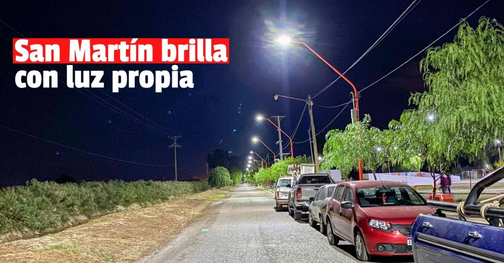Otro barrio de San Martín mejoró su iluminación con tecnología de avanzada