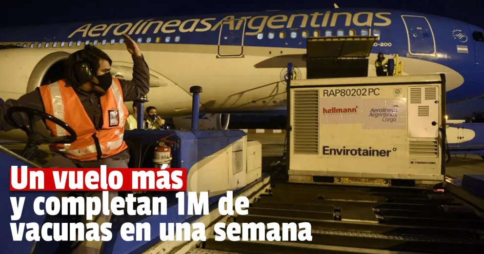 Este lunes llegan casi 400 dosis de vacunas