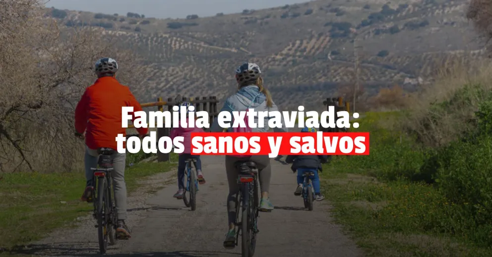 Encontraron a la familia que se perdió en una huella