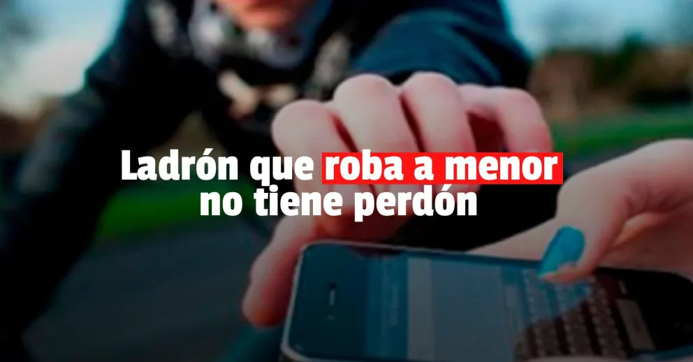 Le arrebató el celular a una menor de 12 años y terminó detenido