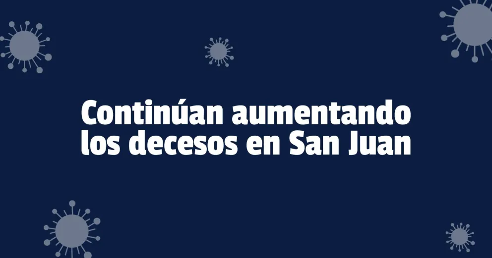 Coronavirus en San Juan: se registraron siete nuevos decesos y 279 contagios
