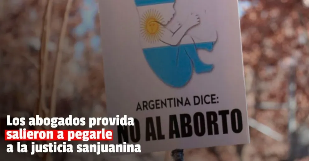 Los abogados por la vida se manifestaron en contra de la justicia sanjuanina