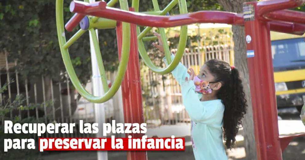 La Municipalidad de Chimbas recuperó la quinta plaza del barrio Parque Independencia