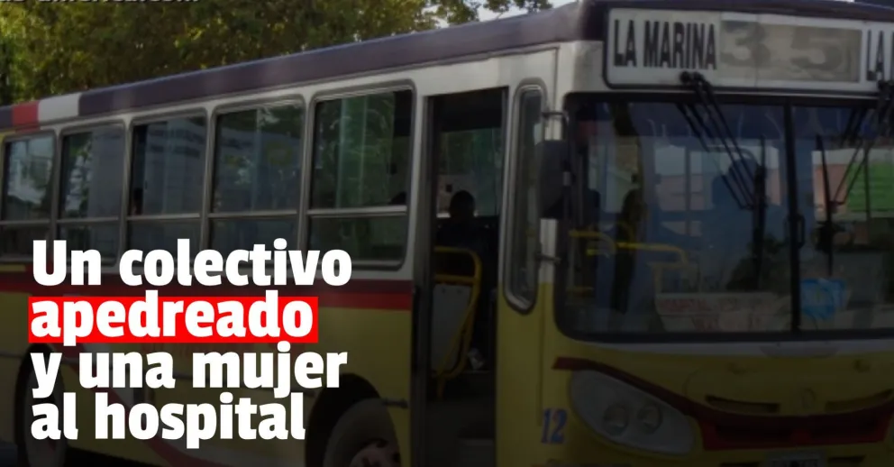 Atacaron a pedradas un colectivo y una de las pasajeras terminó en el hospital