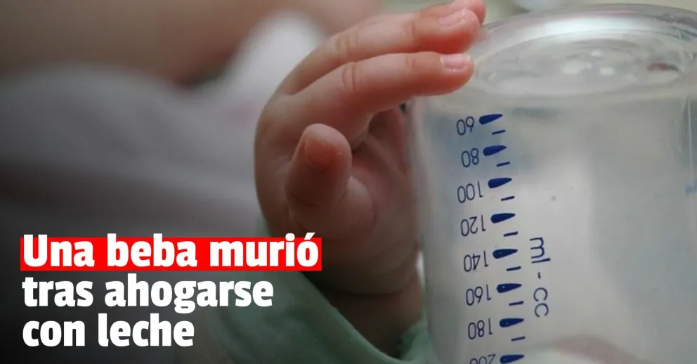 Una menor falleció mientras estaba tomando leche