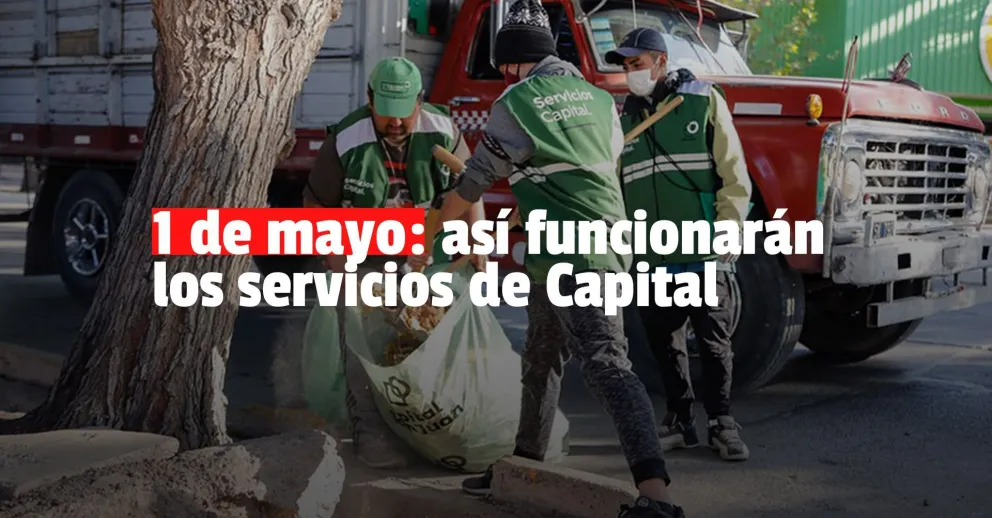 Capital: informaron como funcionarán los servicios durante el 1 de mayo