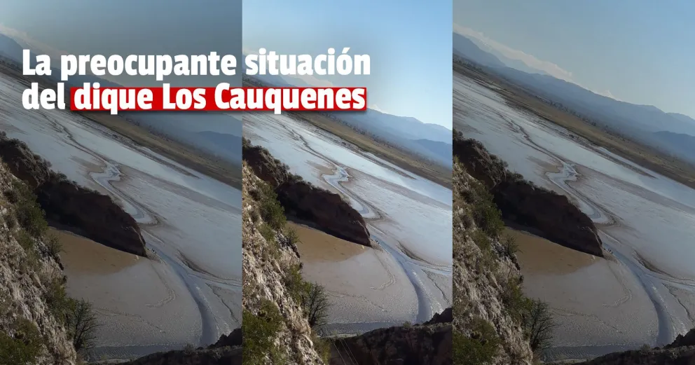 Los Cauquenes: un dique lleno de sedimento, sin agua y con una profundidad de menos de 3 metros