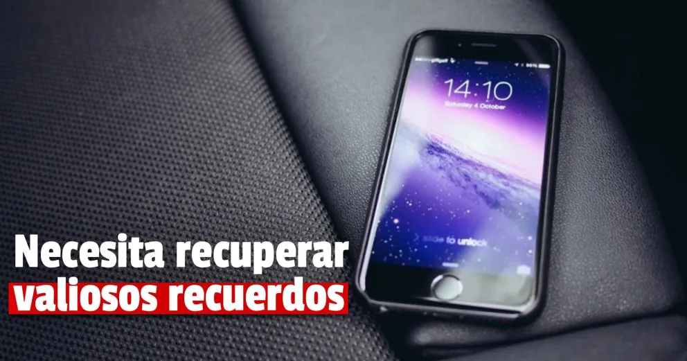 Perdió el celular con las fotos de su esposo fallecido y quiere recuperarlo