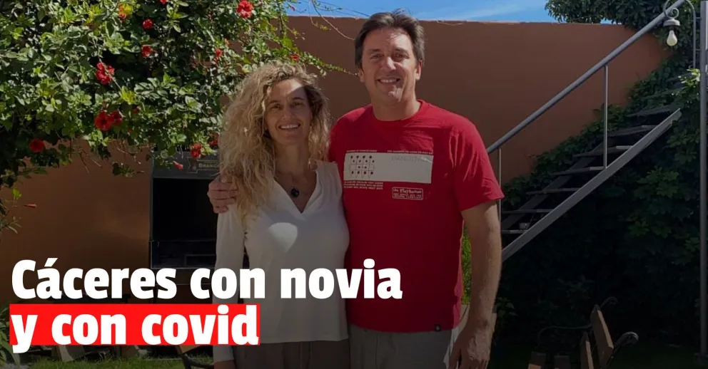 Eduardo Cáceres confirmó que él y su novia tienen coronavirus